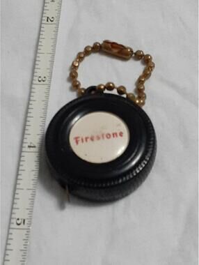 Firestone tire Tape Measure key chain